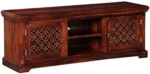 TV Entertainment Unit (Finish Color - Honey, Pre-assembled) - Image 2
