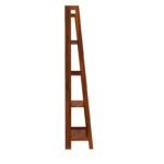 4 Tire Bookshelf for Books Wooden Adjustable and Foldable Living Room Home Office Multipurpose Storage Organizer Stand Furniture (Honey Finish) - Image 9