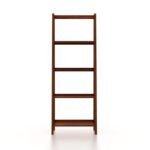 4 Tire Bookshelf for Books Wooden Adjustable and Foldable Living Room Home Office Multipurpose Storage Organizer Stand Furniture (Honey Finish) - Image 4
