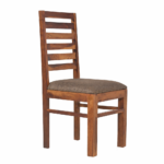 7 PATTI Chair Only Set of 2 | Wooden Two Seater Dinning Chairs for Kitchen & Dining Room | Students Study Chair & Office Chair with Cushion | Rosewood, Teak Finish - Image 5