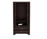 Wardrobe for Clothes Storage | Sheesham Wood Almirah with Hanger Space & Deep Drawers | Bedroom Furniture (Walnut Finish) - Image 6