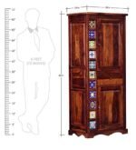 Wadrobe - Already Assembled - Door Wardrobe Furniture for Clothes, Cupboard Wooden Almirah for Bedroom, Multi Utility Wardrobe - Honey Oak Finish - Image 2