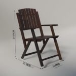 Folding Wooden Chair - Image 2