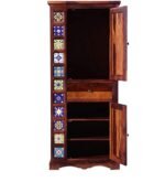 Wadrobe - Already Assembled - Door Wardrobe Furniture for Clothes, Cupboard Wooden Almirah for Bedroom, Multi Utility Wardrobe - Honey Oak Finish - Image 5