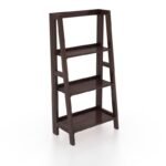 3 Tier Foldable Bookshelf | Multipurpose Wooden Adjustable Display Unit Storage Organizer Stand Furniture for Living Room, Home, Hotel, Office and Lobby (Walnut Finish) - Image 3