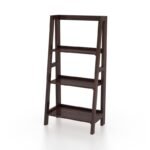 3 Tier Foldable Bookshelf | Multipurpose Wooden Adjustable Display Unit Storage Organizer Stand Furniture for Living Room, Home, Hotel, Office and Lobby (Walnut Finish) - Image 5