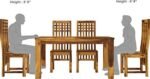 6 Seater Dining Table Set for Dining Or Living Room (Brown Finish) - Image 8