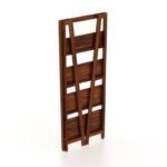 4 Tire Bookshelf for Books Wooden Adjustable and Foldable Living Room Home Office Multipurpose Storage Organizer Stand Furniture (Honey Finish) - Image 6