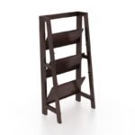 3 Tier Foldable Bookshelf | Multipurpose Wooden Adjustable Display Unit Storage Organizer Stand Furniture for Living Room, Home, Hotel, Office and Lobby (Walnut Finish) - Image 6