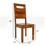 Four Seater Dining Set with Open Back Chairs for Dining Room |Kitchen | Restaurant | Dimension - 34 * 34 * 30 inch - Image 3