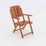 Portable Foldable 4 Seater Chair with Table Set - Image 7