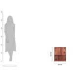 TV Cabinet | Natural Finish, Open Shelves - Image 6