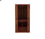 Cupboard for Clothes | sheesham Wood Wardrobe with 1 Drawwer Storage | Solid Wood Large Cupboard Storage Cabinet Natural Colour Finish (Logan) - Image 5