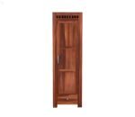 Wardrobe with 1 Drawwer Storage | Solid Wood Large Cupboard Storage Cabinet Natural Colour Finish (Shaker) - Image 4