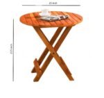 Dining Set Foldable 2 Chair and Round Table - Image 7