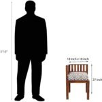 JAPANI HIGHT Space Saving Dining Table 6 Seater | Six Seater Dinning Table with 6 Invisible Cushioned Chairs for Home | Rosewood, Natural Brown Finish, Self Assembly Required - Image 8