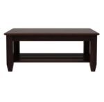 Centre Table & Tea Table Wooden Coffee Table for Living Room and Outdoor & Indoor Furniture (Walnut) - Image 3