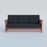 Wooden Sofa Set 5 Seater for Drawing Room - Image 2