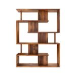 Bookshelf | Design Floor Standing Bookcase |Book Rack Living Room, Home, and Office Library |Sheesham Wood, Honey |Ideal for Home Decor - Image 4