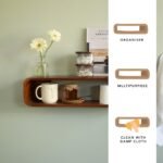 Wall Shelf, Home Decor Items Wall Mounted Book Shelf Shelves for Living Room, Kitchen & Bedroom Decoration Floating Wall Shelves Hanging Wall Mount Display - Image 3