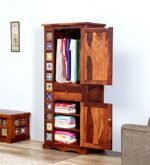 Wadrobe - Already Assembled - Door Wardrobe Furniture for Clothes, Cupboard Wooden Almirah for Bedroom, Multi Utility Wardrobe - Honey Oak Finish - Image 4