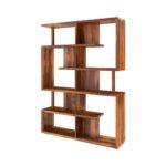 Bookshelf | Design Floor Standing Bookcase |Book Rack Living Room, Home, and Office Library |Sheesham Wood, Honey |Ideal for Home Decor - Image 3