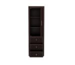 Wardrobe for Cloths Storage | Solid Wood Almirah for Bedroom with Drawer Storage | Modern Wooden Cupboard for Clothes & Accessories – Walnut Finish - Image 3