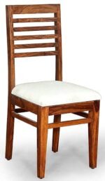4 Seater Dining Table Set with Cushioned Chairs | Stylish Handcrafted Wooden Dining Set Furniture for Living Room, Hotel, Restaurant, Home, Dining Room (Honey Finish) - Image 3