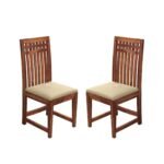 Dining Chair Set of 2 | Study Chair with Cushions