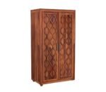 2 Door Wardrobe for Bedroom | Wooden Two Door Almirah for Home | Cupboard Organiser | Clothes Organizer (Honey) - Image 6