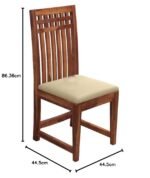 Dining Chair Set of 2 | Study Chair with Cushions - Image 2