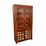 CROCKERY 4 PALA TILE Cabinet/Display/Crockery Unit/Books Storage,Size: HxWxD (70x35x15) inch