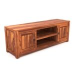Tv Unit for Living Room | Free Standing Multipurpose Media Console Tv Cabinet Sideboard | Tv Table 2 Door Cabinet & 2 Open Shelf Storage | - Image 6