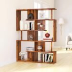 Bookshelf | Design Floor Standing Bookcase |Book Rack Living Room, Home, and Office Library |Sheesham Wood, Honey |Ideal for Home Decor