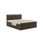 Kuber King Size Bed with Drawer Storage | Solid Wood Bed with Storage | Wooden Cot Bed Double Bed with Storage for Home... - Image 3