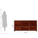 King Bed with Storage (Honey Finish) 3 DILLA BED - Image 2