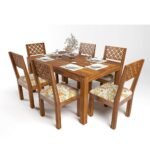 Dining Table(57x35) with 6 Chairs | 6 Seater Dining Set - Image 4