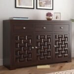 Sideboard Cabinet | 3 Door Cabinets & 3 Drawers for Living Room, Dining Room & Kitchen Storage