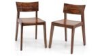 CNC Solid Sheesham Wood Two Chair with Bacckrest, Lounge Pair Furniture for Use in Dining, Living, Studies Rooms, Kitchens, Homes and Offices Areas