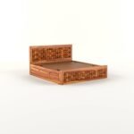 DIAMOND Queen Size Bed with Box Storage for Bedroom - Queen Size Cot with Storage - Solid Wood Bed QueenSize Cot for Bedroom - Wooden Double Bed Palang for Home - Image 3