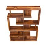 Bookshelf | Design Floor Standing Bookcase |Book Rack Living Room, Home, and Office Library |Sheesham Wood, Honey |Ideal for Home Decor - Image 7