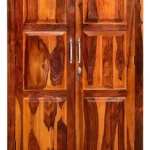 Solid Sheesham Wood 2 Door 2 Drawers Almirah/wardrobe/cupboard