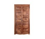 Wardrobe for Clothes | Sheesham Wood 2-Door Wardrobe with 6 Shelves Storage | Solid Wood Large Cupboard Almirah: Storage Cabinet for Your Living Room/Bedroom (Honey Finish) - Image 3