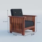 Wooden Sofa Set 5 Seater for Drawing Room - Image 6