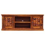TV CABINET DIMOND | TV Cabinet or Entertainment Unit Stand for Living Room Home (Brown Honey Finish) - Image 3