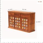 Sideboard Cabinet Storage 3 Door & 3 Drawer Cabinet - Image 2