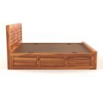 DIAMOND Queen Size Bed with Box Storage for Bedroom - Queen Size Cot with Storage - Solid Wood Bed QueenSize Cot for Bedroom - Wooden Double Bed Palang for Home - Image 7