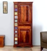 Wadrobe - Already Assembled - Door Wardrobe Furniture for Clothes, Cupboard Wooden Almirah for Bedroom, Multi Utility Wardrobe - Honey Oak Finish