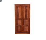 Cupboard for Clothes | sheesham Wood Wardrobe with 1 Drawwer Storage | Solid Wood Large Cupboard Storage Cabinet Natural Colour Finish (Logan) - Image 3