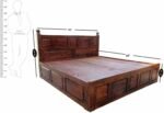 8 DILLA BED Solid Wood King Box Bed - Image 3